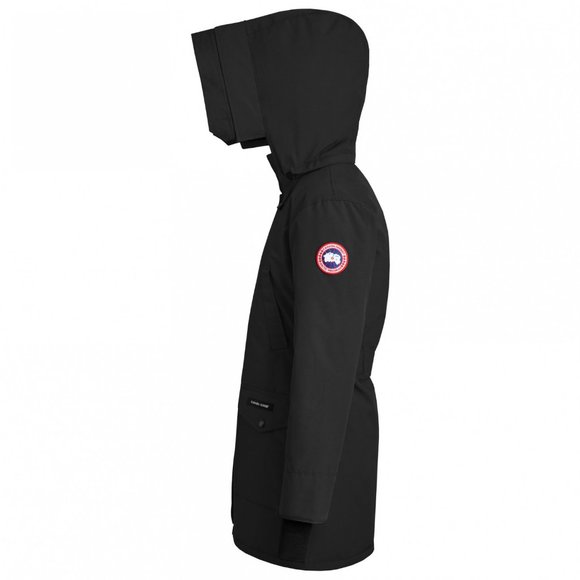 NEW: Canada Goose Trillium Down Parka w/ Genuine Coyote Fur Trim, Black, XXS - Picture 2 of 4